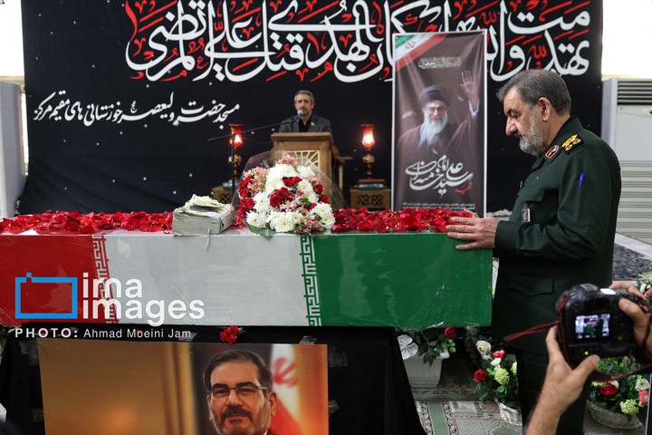 وداع با پیکر شهید «علی شمخانی» نماینده رهبری و دبیر شورای دفاع