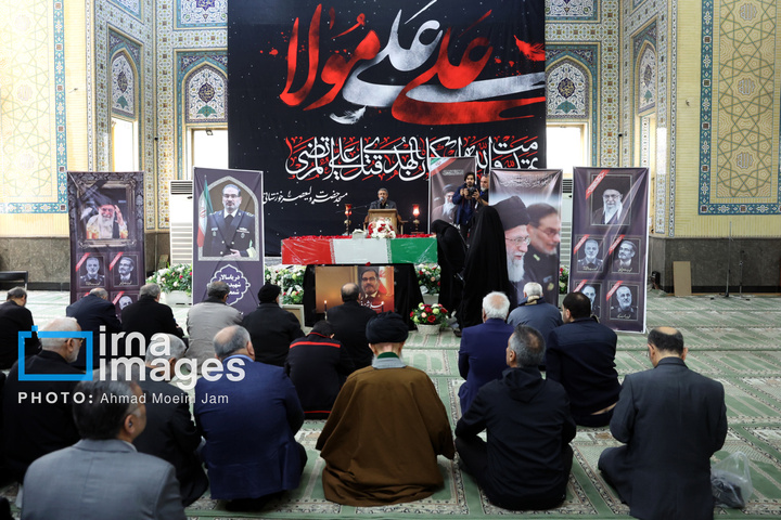 وداع با پیکر شهید «علی شمخانی» نماینده رهبری و دبیر شورای دفاع