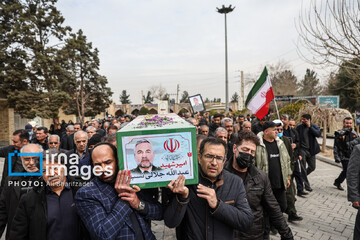 تدفین پیکر شهدای حملات آمریکا و رژیم صهیونیستی در بهشت زهرا (سلام الله علیها)