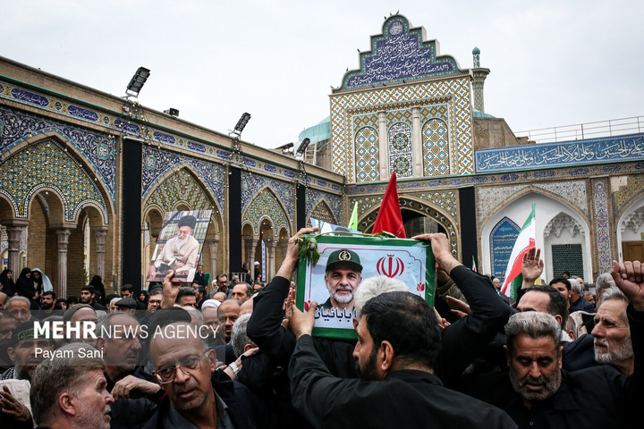 مراسم تشییع و تدفین سردار سرلشکر پاسدار شهید ابوالقاسم بابائیان