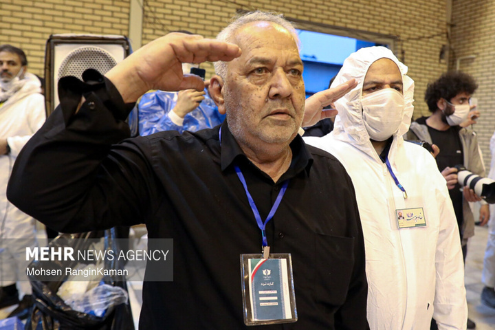 ورود پیکر شهدای ناو دنا به معراج شهدا بهشت زهرا