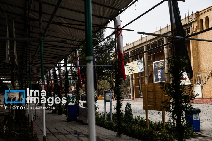 تدفین پیکر شهدای حملات آمریکا و رژیم صهیونیستی در بهشت زهرا (س)