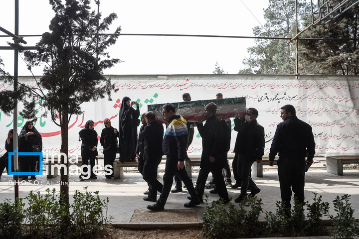 تدفین پیکر شهدای حملات آمریکا و رژیم صهیونیستی در بهشت زهرا (س)