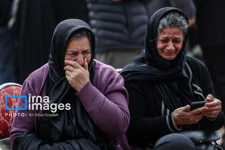 تدفین پیکر شهدای حملات آمریکا و رژیم صهیونیستی در بهشت زهرا (س)