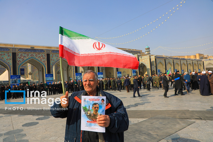 تشییع پیکر شهدای حمله به بیت رهبری در مشهد