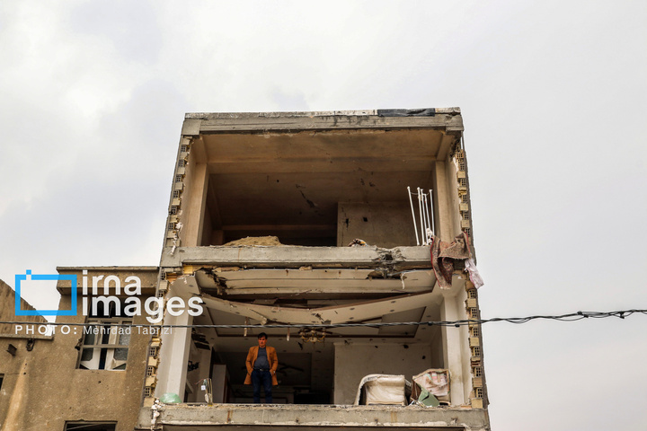 آثار حملات هوایی به مناطق مسکونی در ارومیه