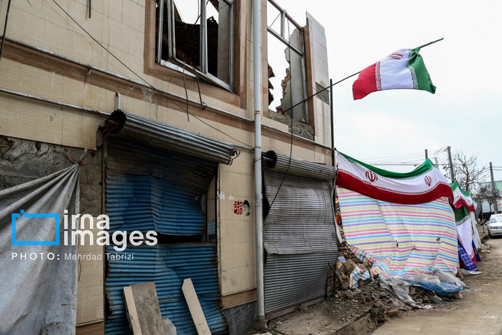 آثار حملات هوایی به مناطق مسکونی در ارومیه