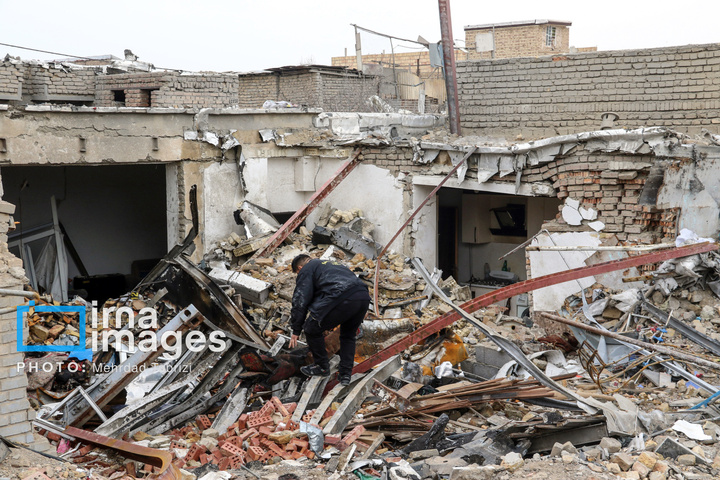 آثار حملات هوایی به مناطق مسکونی در ارومیه