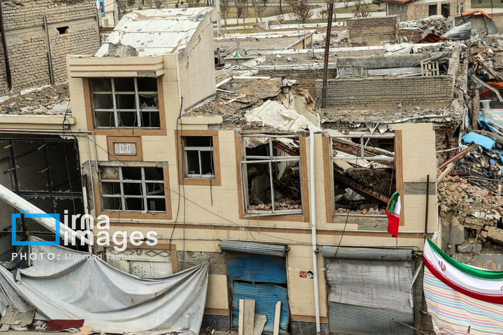 آثار حملات هوایی به مناطق مسکونی در ارومیه