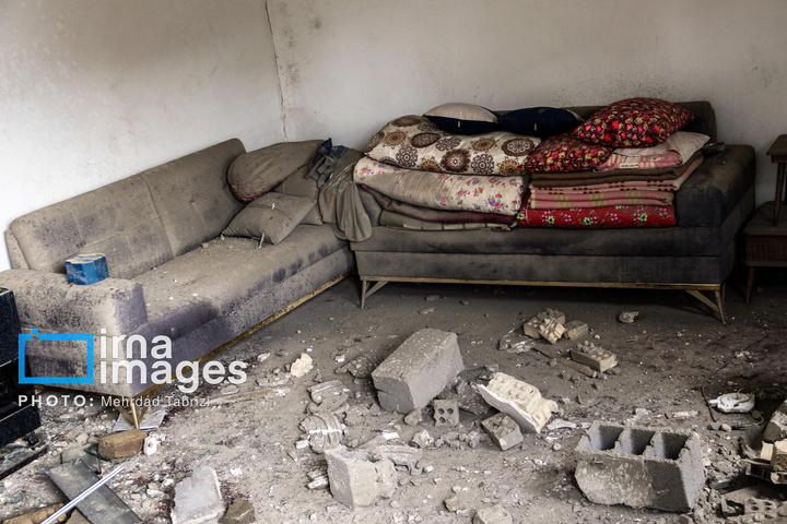 آثار حملات هوایی به مناطق مسکونی در ارومیه