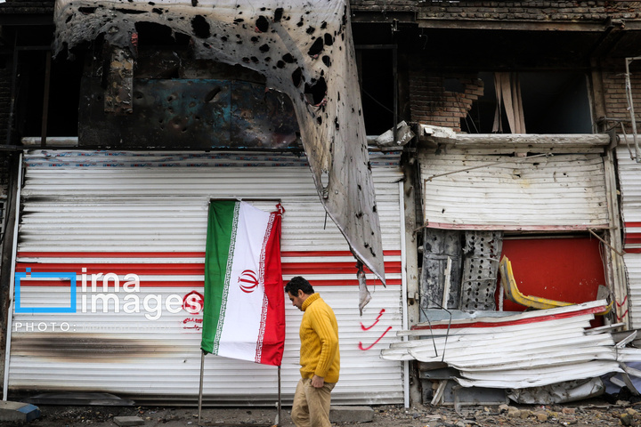 آثار حملات هوایی به مناطق مسکونی در ارومیه