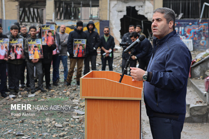 تجمع فرهنگیان و دانش‌آموزان در محکومیت جنایات آمریکایی صهیونیستی