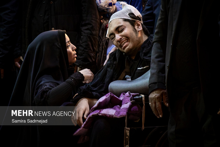 قطعه ۴۲ بهشت زهرا مراسم وداع با پیکر شهدا