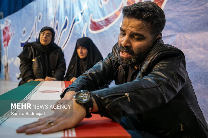 قطعه ۴۲ بهشت زهرا مراسم وداع با پیکر شهدا