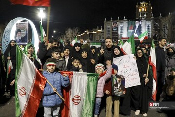 تجمع شبانه ضد آمریکایی - صهیونسیتی مردم تبریز