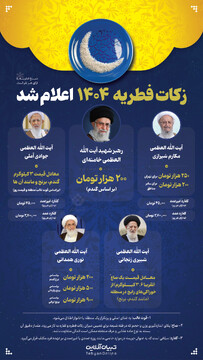 زکات فطریه ۱۴۰۴ اعلام شد