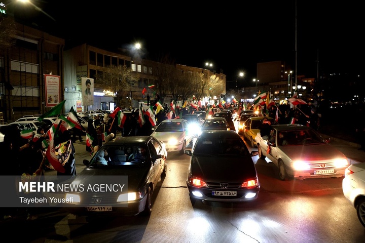 اجتماع شبانه همدانی‌ها در دفاع از امنیت کشور