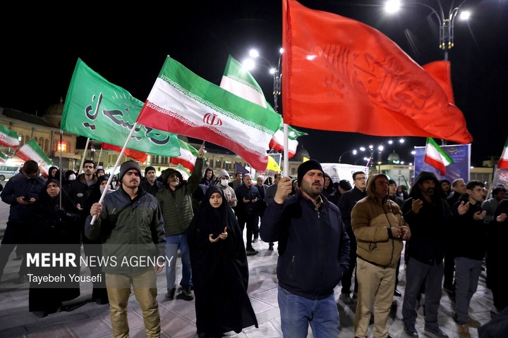 اجتماع شبانه همدانی‌ها در دفاع از امنیت کشور