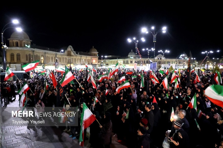 اجتماع شبانه همدانی‌ها در دفاع از امنیت کشور