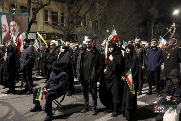 تجمع شبانه ضد آمریکایی - صهیونسیتی مردم تبریز