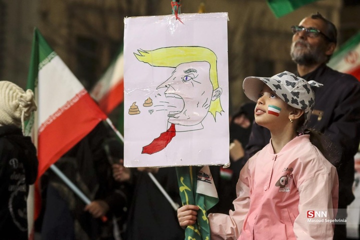 تجمع شبانه ضد آمریکایی - صهیونسیتی مردم تبریز