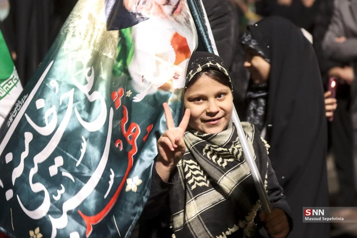 تجمع شبانه ضد آمریکایی - صهیونسیتی مردم تبریز