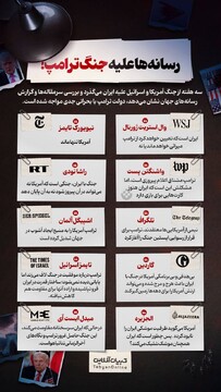 رسانه‌ها علیه جنگ ترامپ!