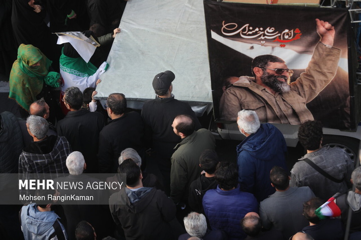 تشییع شهیدان لاریجانی، سلیمانی و شهدای ناو دنا ـ ۱