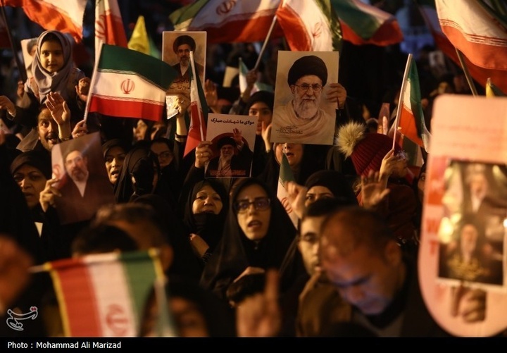 مراسم وداع با پیکر شهید علی و مرتضی لاریجانی در قم