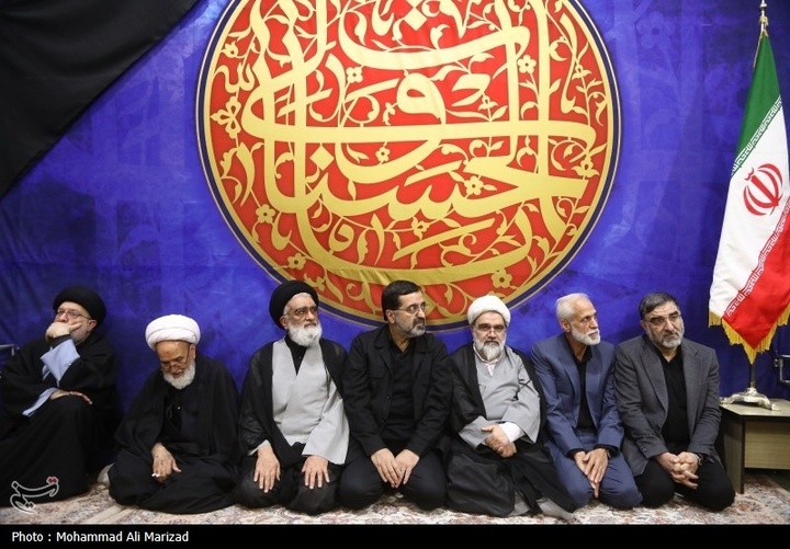 مراسم وداع با پیکر شهید علی و مرتضی لاریجانی در قم