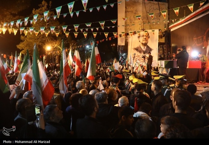 مراسم وداع با پیکر شهید علی و مرتضی لاریجانی در قم