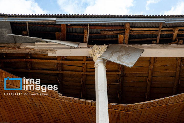 ترکش‌های بمباران هوایی به کاخ سعدآباد رسید