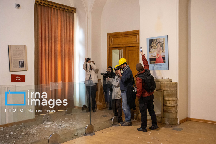 ترکش‌های بمباران هوایی به کاخ سعدآباد رسید