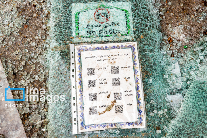 ترکش‌های بمباران هوایی به کاخ سعدآباد رسید