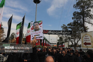 وداع با پیکر شهدای حملات صهیونی-آمریکایی