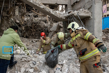 آثار حملات هوایی به مناطق مسکونی در تهران