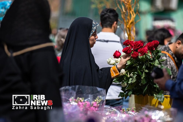 شور و حال خرید در بازار گل محلاتی در آستانه نوروز ۱۴۰۵