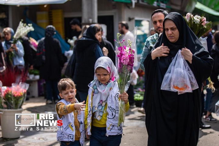 شور و حال خرید در بازار گل محلاتی در آستانه نوروز ۱۴۰۵