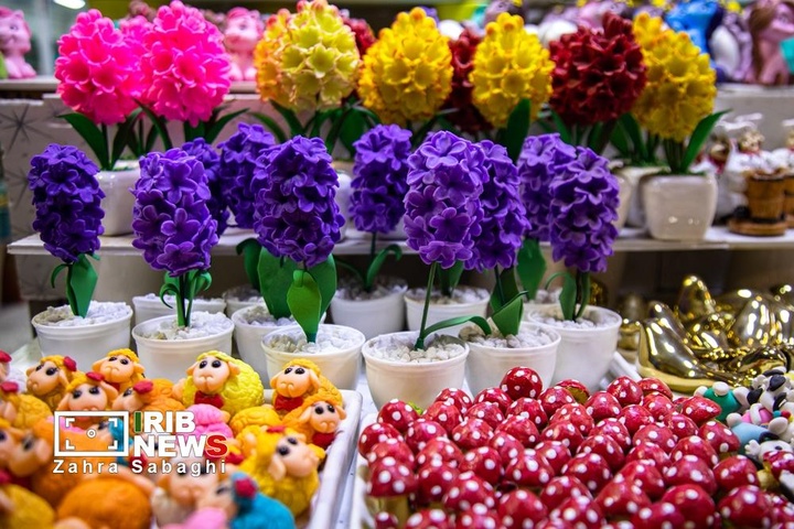 شور و حال خرید در بازار گل محلاتی در آستانه نوروز ۱۴۰۵