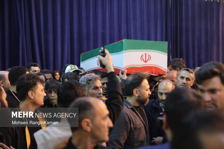 وداع با پیکر شهدای حملات صهیونی-آمریکایی