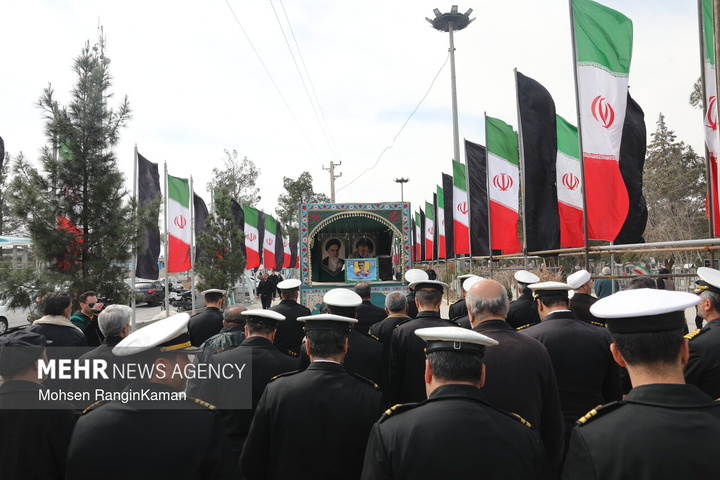 وداع با پیکر شهدای حملات صهیونی-آمریکایی