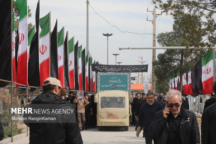 وداع با پیکر شهدای حملات صهیونی-آمریکایی