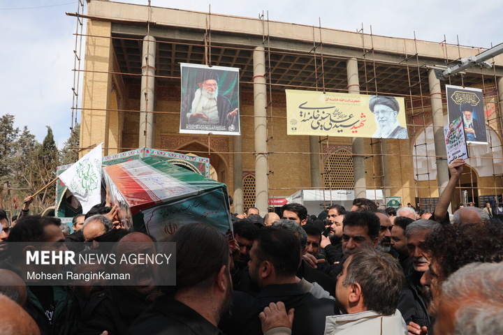 وداع با پیکر شهدای حملات صهیونی-آمریکایی