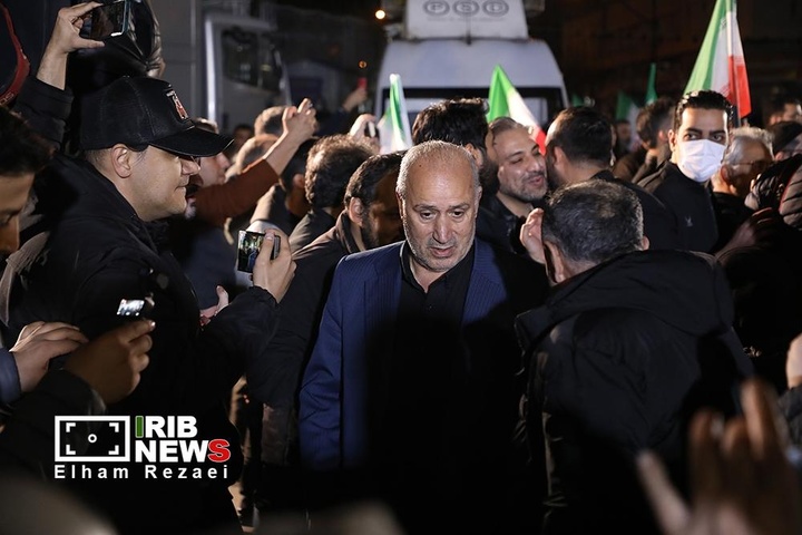 مراسم استقبال از تیم ملی فوتبال زنان در میدان ولیعصر (عج) /تهران