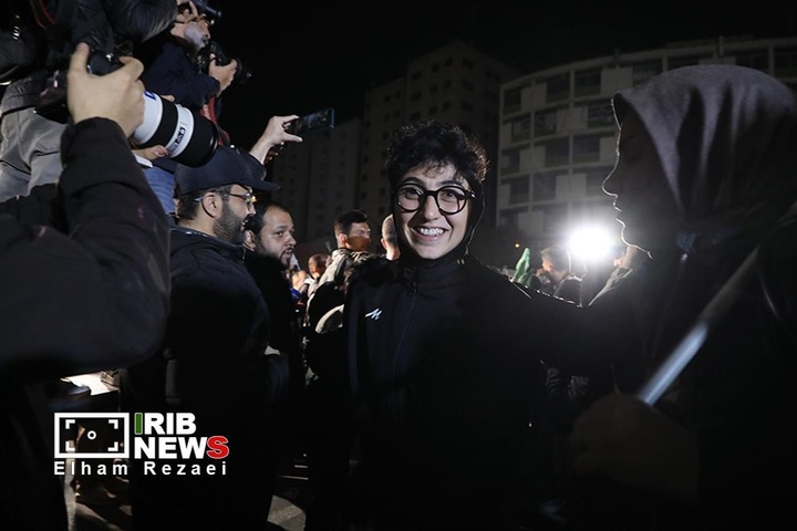 مراسم استقبال از تیم ملی فوتبال زنان در میدان ولیعصر (عج) /تهران