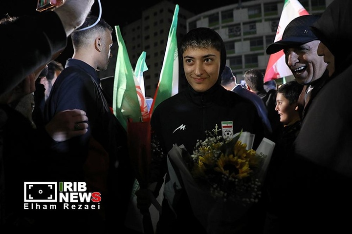مراسم استقبال از تیم ملی فوتبال زنان در میدان ولیعصر (عج) /تهران