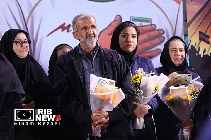 مراسم استقبال از تیم ملی فوتبال زنان در میدان ولیعصر (عج) /تهران