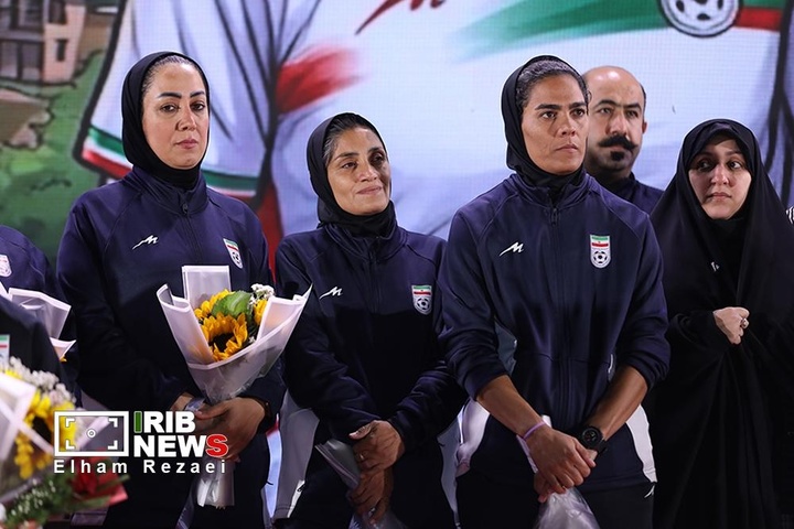 مراسم استقبال از تیم ملی فوتبال زنان در میدان ولیعصر (عج) /تهران
