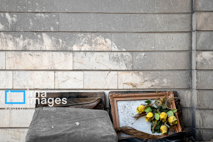 آثار حملات هوایی به مناطق مسکونی در تهران