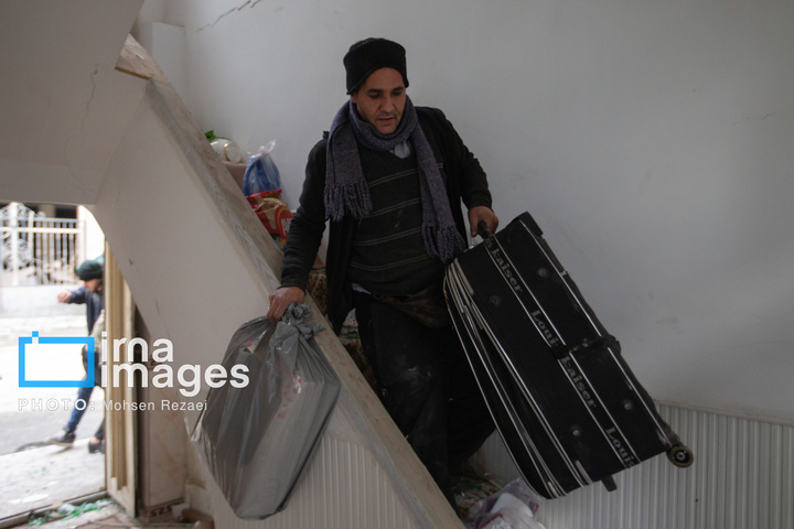 آثار حملات هوایی به مناطق مسکونی در تهران